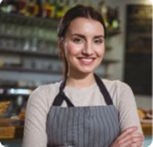 Maria S., a waitress with three years of experience